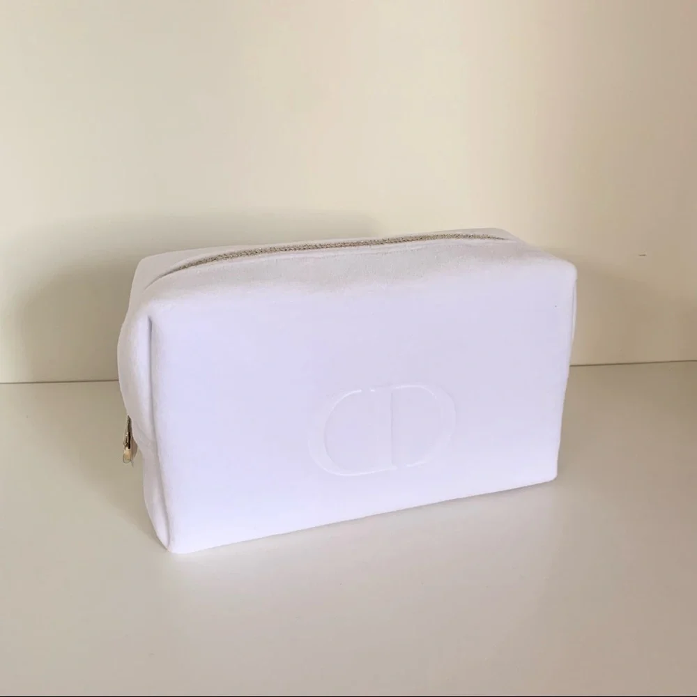 NEW Dior furry zippy pouch